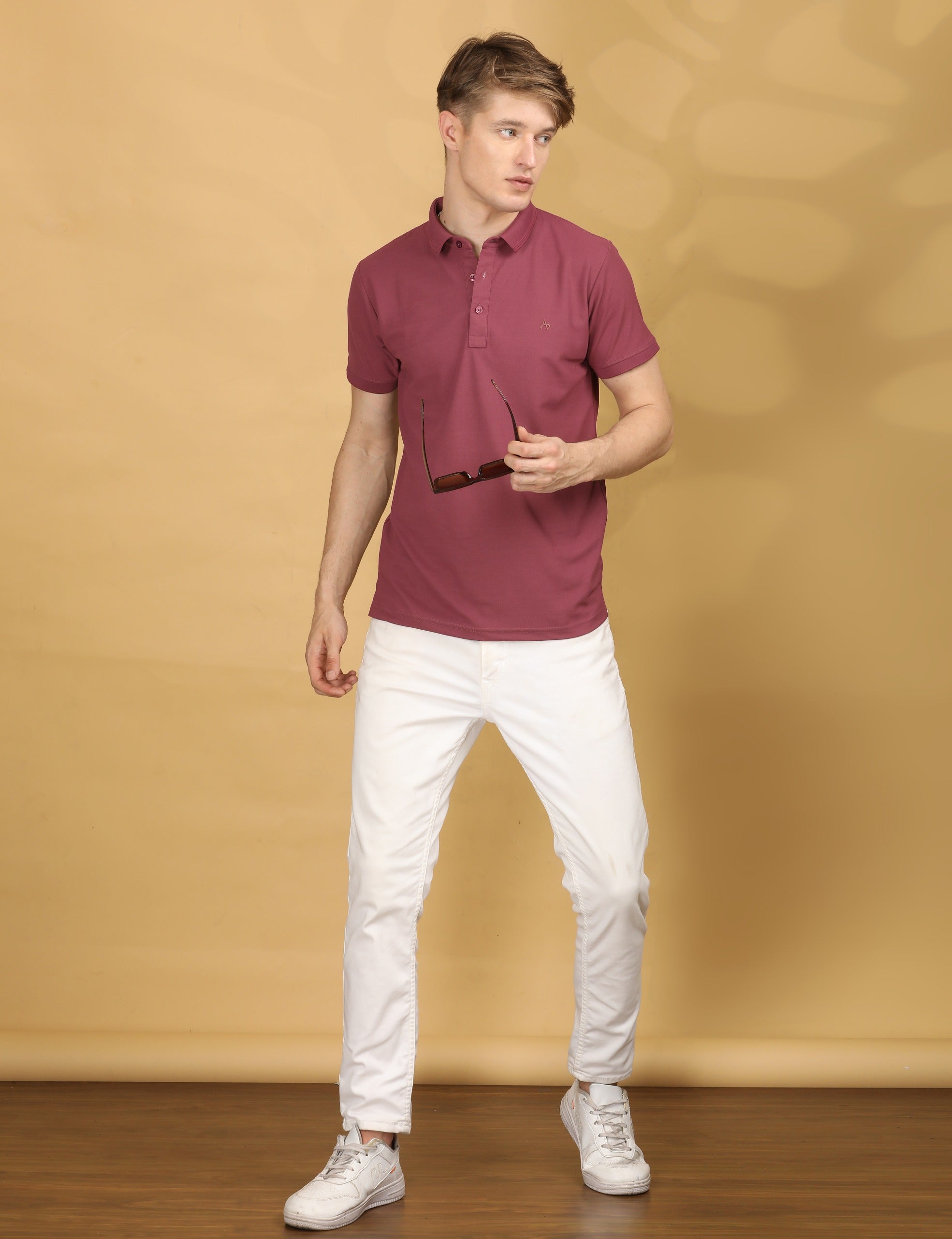 Half Sleeve Regular Fit Onion Polo T-Shirt