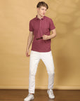 Half Sleeve Regular Fit Onion Polo T-Shirt