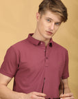 Half Sleeve Regular Fit Onion Polo T-Shirt