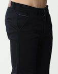 Navy Blue Stretch cotton trouser