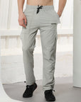 Mens Lycra fit LT Grey track pants - Address