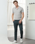 Slate Grey Stretch cotton trouser