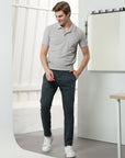 Slate Grey Stretch cotton trouser