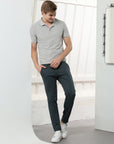 Slate Grey Stretch cotton trouser