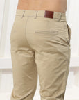 Sand Stretch cotton trouser