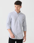 Oxford grey slim fit shirt