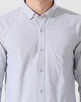 Oxford grey slim fit shirt