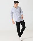 Oxford grey slim fit shirt