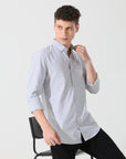 Oxford grey slim fit shirt