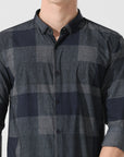 Pebble grey slim fit shirt