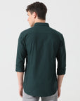 Oxford pine green slim fit shirt