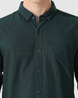 Oxford pine green slim fit shirt