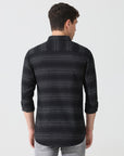 Black stripe slim fit shirts - Address pro