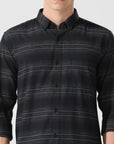 Black stripe slim fit shirts - Address pro