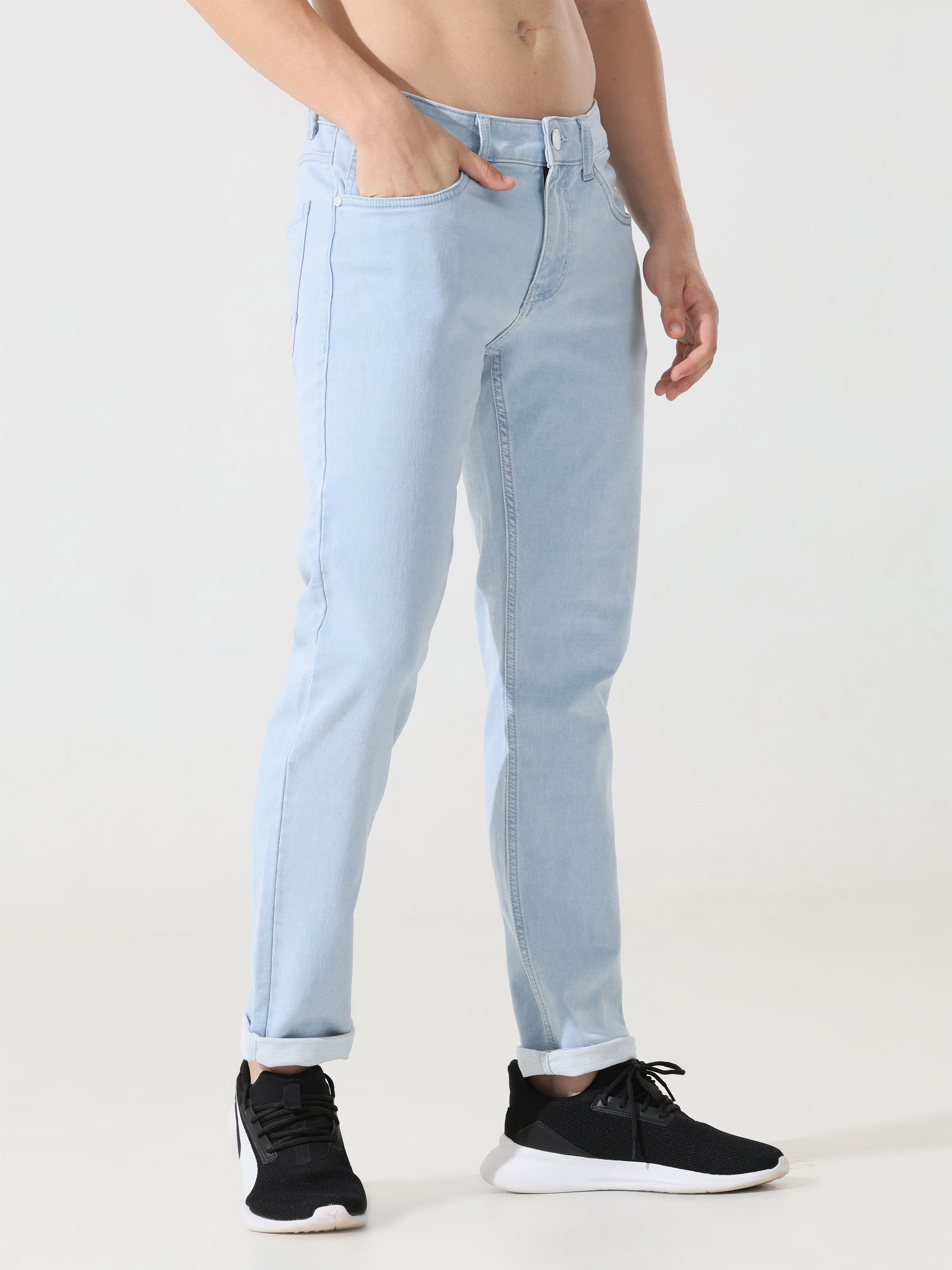 Address Ice blue denim Slim fit