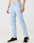 Address Ice blue denim Slim fit