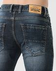 Address Dark blue denim Slim fit