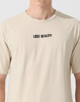 Lost reality Cream half sleeve tee