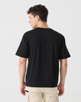 Lost reality Black half sleeve tee