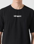 Lost reality Black half sleeve tee