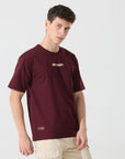 Lost reality Maroon half sleeve tee