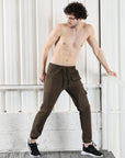 Mens Lycra fit Brown track pants - Address