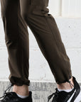 Mens Lycra fit Brown track pants - Address