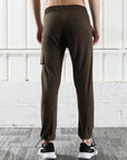 Mens Lycra fit Brown track pants - Address