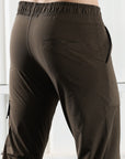 Mens Lycra fit Brown track pants - Address