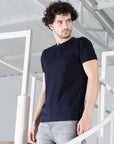 Address Navy blue tee