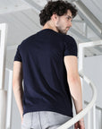 Address Navy blue tee