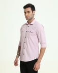 Baby Blush Double Pocket Slim Fit Shirt