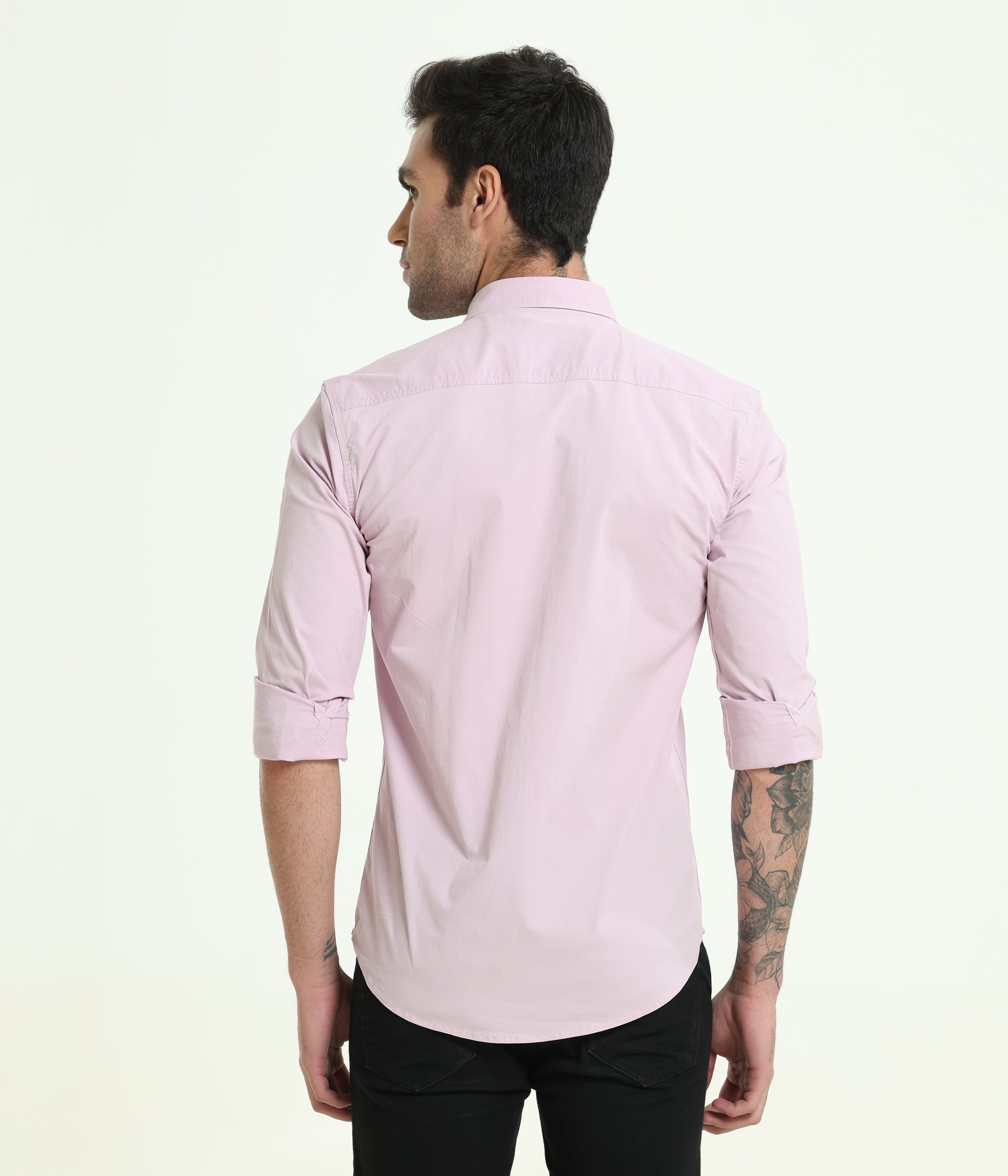 Baby Blush Double Pocket Slim Fit Shirt