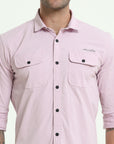 Baby Blush Double Pocket Slim Fit Shirt