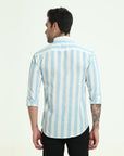 BABY BLUE STRIPES SLIM FIT SHIRT