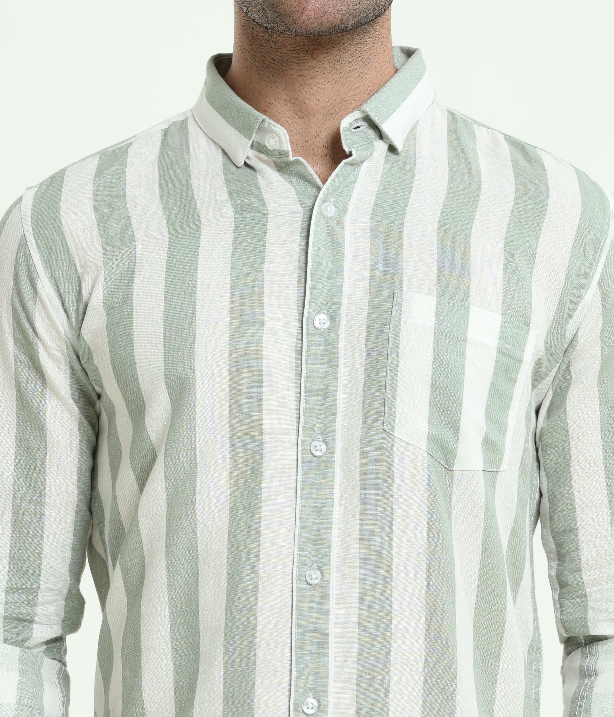 SAGE GREEN SLIM FIT SHIRT