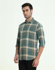 DARK CYAN SLIM FIT SHIRT