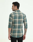 DARK CYAN SLIM FIT SHIRT