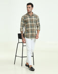 SAGE GREEN SLIM FIT SHIRT