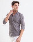 Shadow Charcoal Slim Fit Full Sleeve