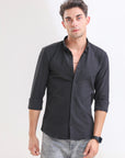 Jet Black Slim Fit Elegance