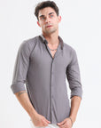 Shadow Charcoal Slim Fit Full Sleeve