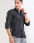 Jet Black Slim Fit Elegance