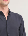 Jet Black Slim Fit Elegance