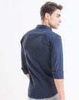 Midnight Navy Slim Fit Full Sleeve