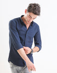 Midnight Navy Slim Fit Full Sleeve