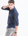 Midnight Navy Slim Fit Full Sleeve