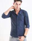 Midnight Navy Slim Fit Full Sleeve