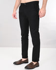 Comfort Fit Black Cotton Pants