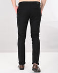 Comfort Fit Black Cotton Pants